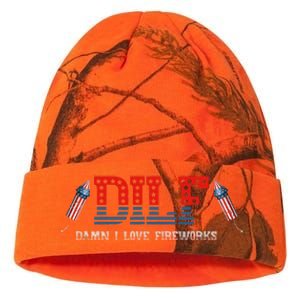 DILF Damn I Love Fireworks Funny July 4th American Patriotic Kati Licensed 12" Camo Beanie