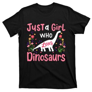 Dinosaur Dino Just a Girl Who Loves Dinosaurs T-Shirt