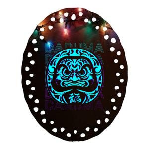 Daruma Doll Japanese Doll Retro Ceramic Oval Ornament