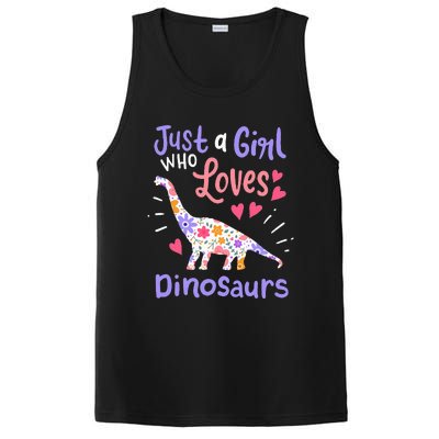 Dinosaur Dino Just a Who Loves Dinosaurs PosiCharge Competitor Tank