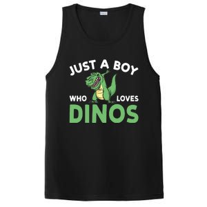 Dinosaur Dino Just A Boy Who Loves Dinos PosiCharge Competitor Tank