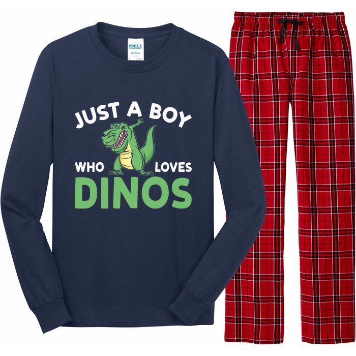 Dinosaur Dino Just A Boy Who Loves Dinos Long Sleeve Pajama Set