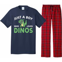 Dinosaur Dino Just A Boy Who Loves Dinos Pajama Set