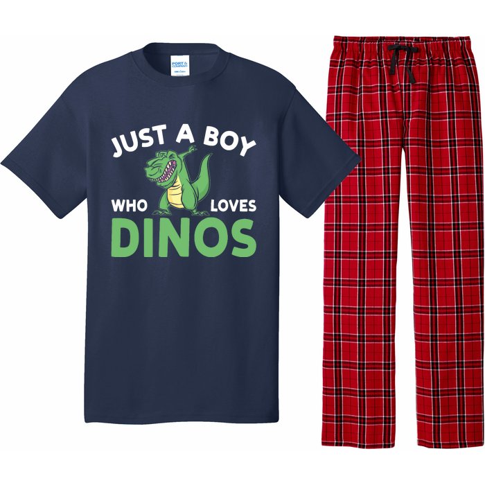 Dinosaur Dino Just A Boy Who Loves Dinos Pajama Set