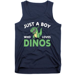 Dinosaur Dino Just A Boy Who Loves Dinos Tank Top