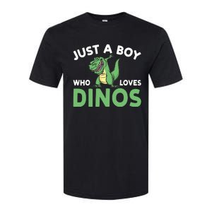 Dinosaur Dino Just A Boy Who Loves Dinos Softstyle CVC T-Shirt