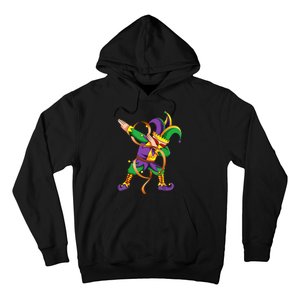 Dabbing Dab Jester Mardi Gras Mask Dabbing Boy Mardi Gras Hoodie