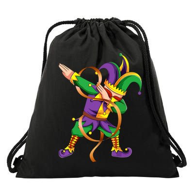 Dabbing Dab Jester Mardi Gras Mask Dabbing Boy Mardi Gras Drawstring Bag