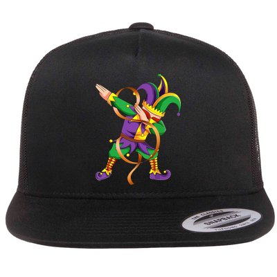 Dabbing Dab Jester Mardi Gras Mask Dabbing Boy Mardi Gras Flatbill Hat