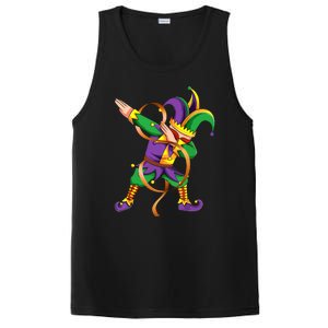 Dabbing Dab Jester Mardi Gras Mask Dabbing Boy Mardi Gras PosiCharge Competitor Tank