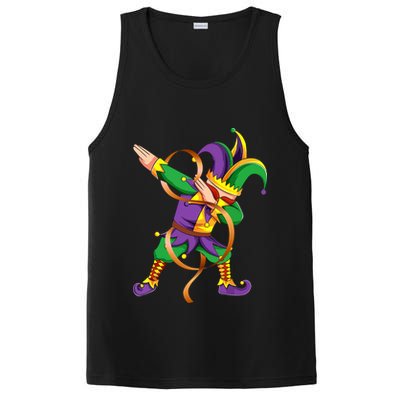 Dabbing Dab Jester Mardi Gras Mask Dabbing Boy Mardi Gras PosiCharge Competitor Tank