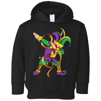 Dabbing Dab Jester Mardi Gras Mask Dabbing Boy Mardi Gras Toddler Hoodie