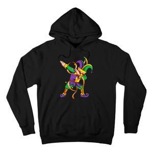 Dabbing Dab Jester Mardi Gras Mask Dabbing Boy Mardi Gras Tall Hoodie