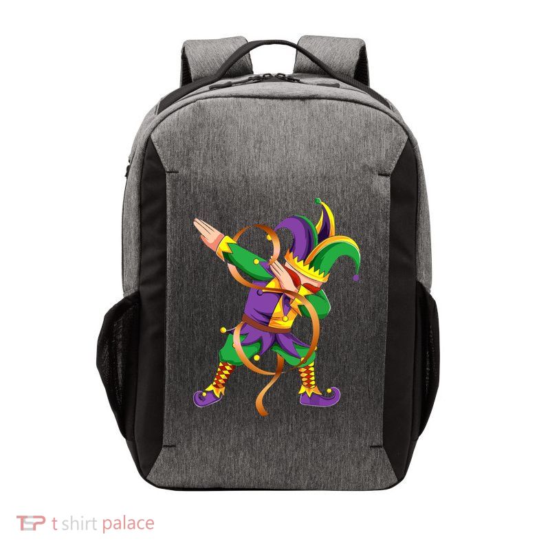 Dabbing Dab Jester Mardi Gras Mask Dabbing Boy Mardi Gras Vector Backpack