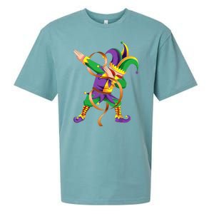 Dabbing Dab Jester Mardi Gras Mask Dabbing Boy Mardi Gras Sueded Cloud Jersey T-Shirt