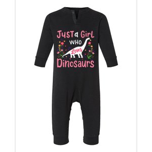 Dinosaur Dino Just a Who Loves Dinosaurs Infant Fleece One Piece