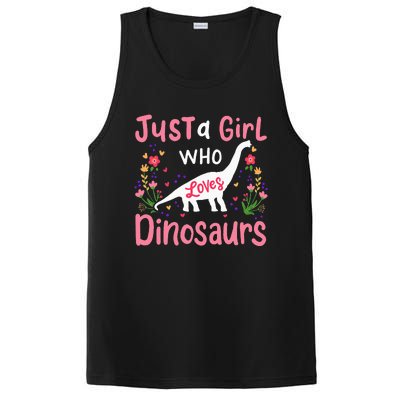 Dinosaur Dino Just a Who Loves Dinosaurs PosiCharge Competitor Tank