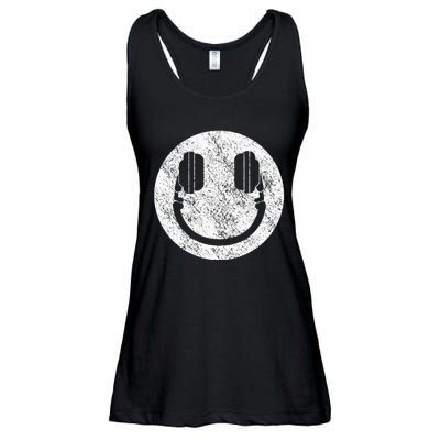 Dj Disc Jockey Smile Ladies Essential Flowy Tank