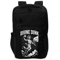 Divine Dunk Jesus Basketball Meme Religious Christian Impact Tech Backpack