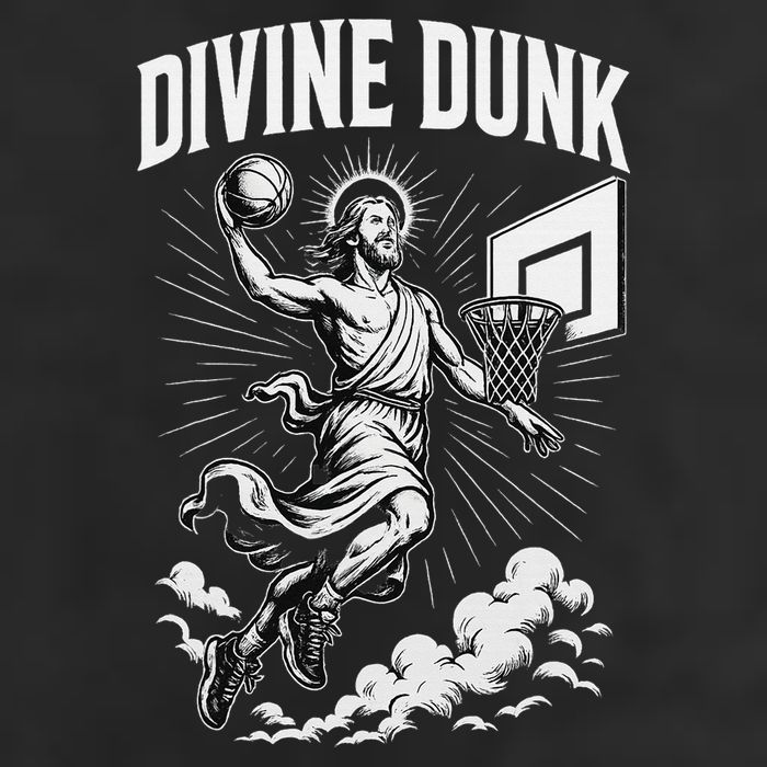 Divine Dunk Jesus Basketball Meme Religious Christian Beanie
