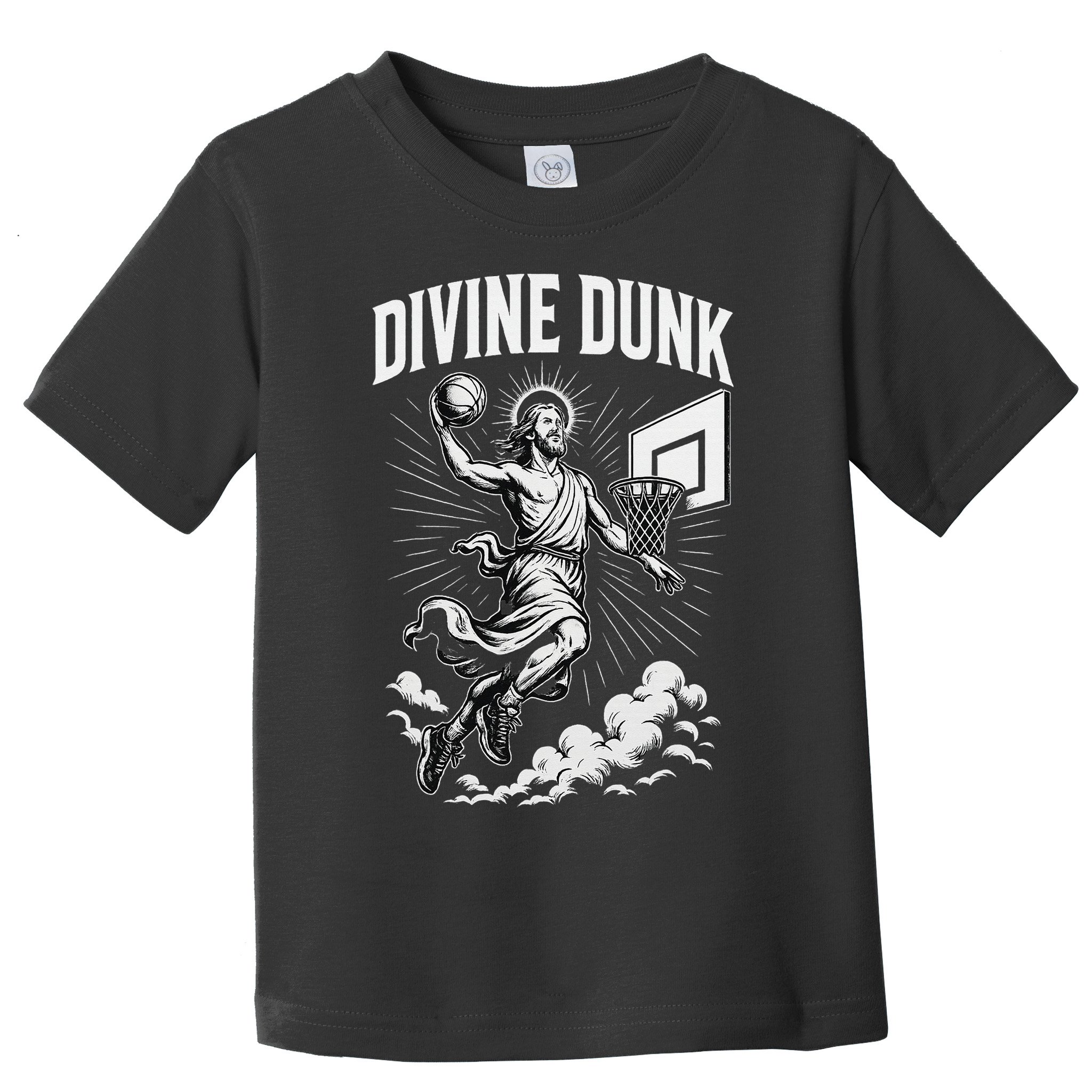 Divine Dunk Jesus Basketball Meme Religious Christian Toddler T-Shirt
