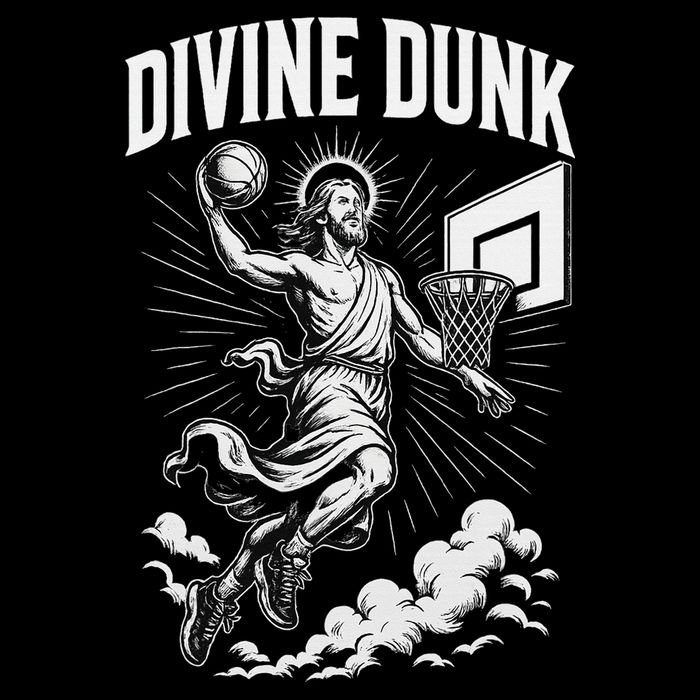 Divine Dunk Jesus Basketball Meme Religious Christian Visor