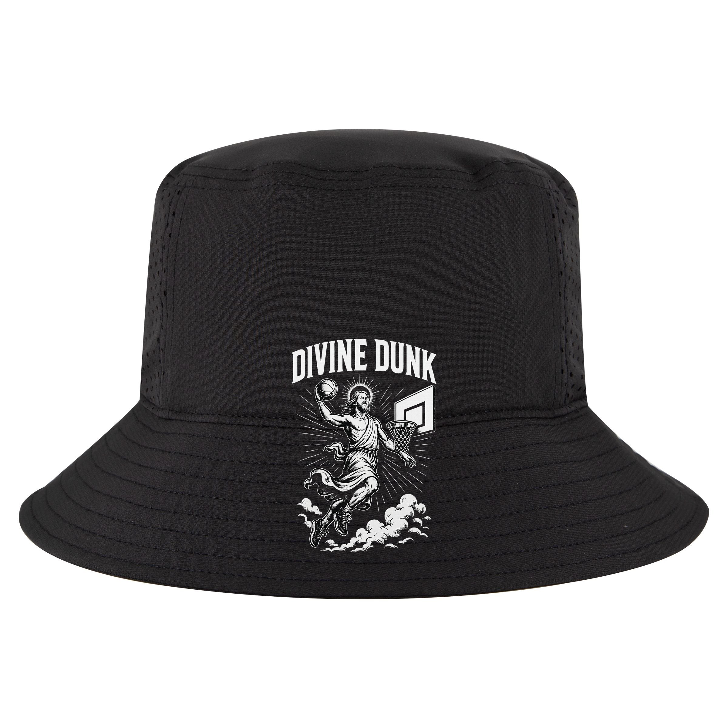 Divine Dunk Jesus Basketball Meme Religious Christian Cotton Canvas Backpack