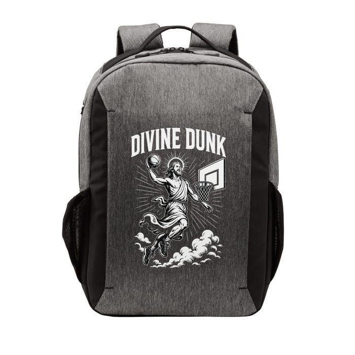 Divine Dunk Jesus Basketball Meme Religious Christian Vector Backpack