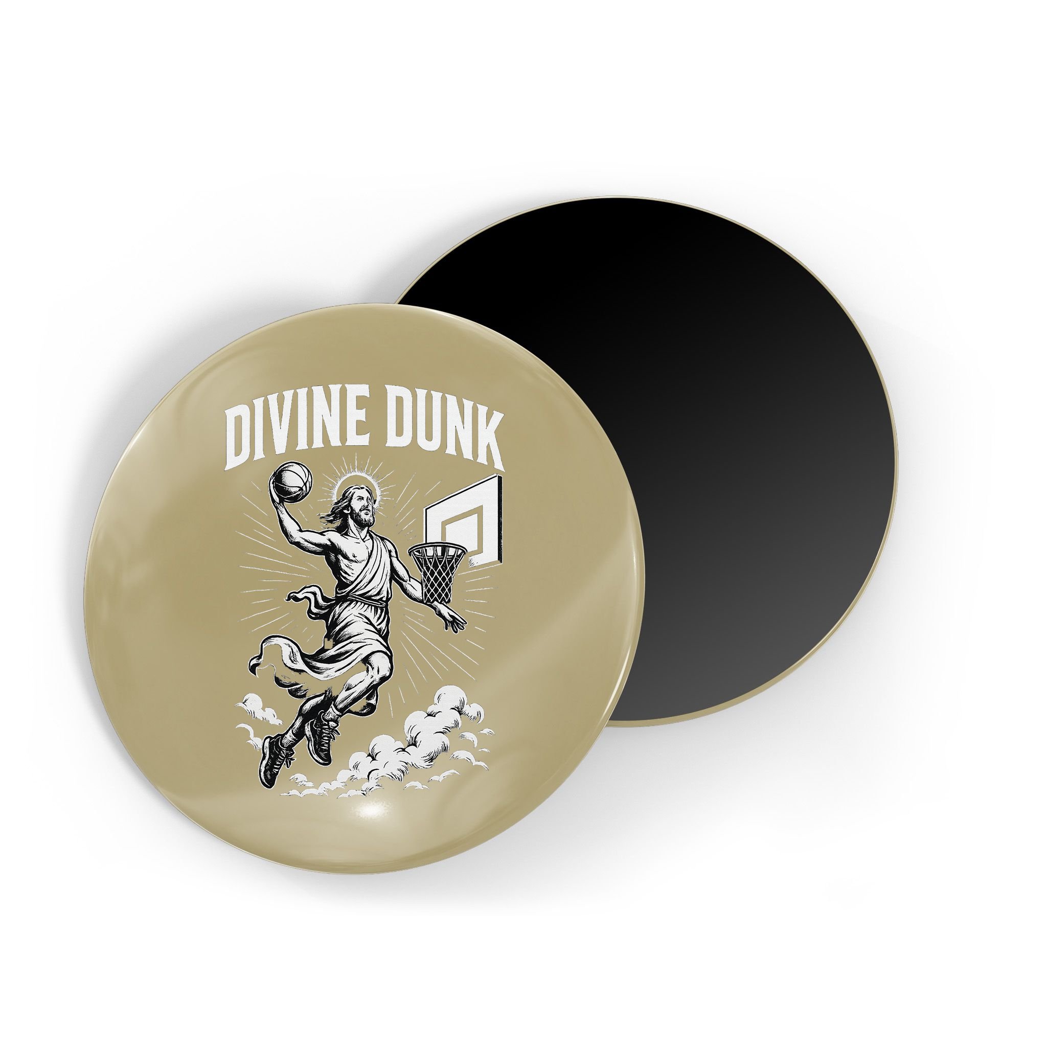 Divine Dunk Jesus Basketball Meme Religious Christian Magnet