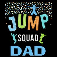 Dad Daddy Jump Squad Birthday Boy Trampoline Jumper Bday Stripe Pom Pom Beanie