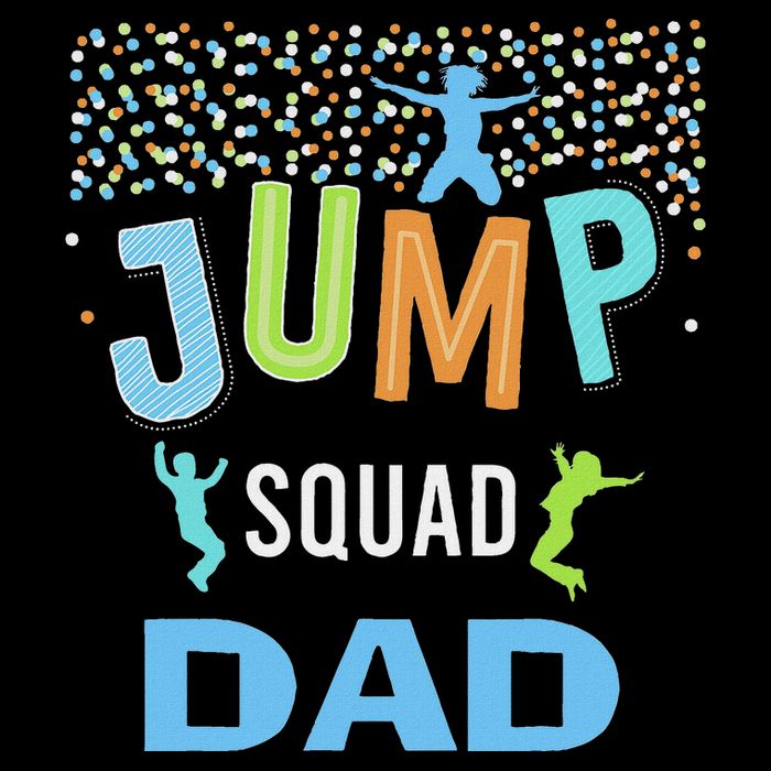 Dad Daddy Jump Squad Birthday Boy Trampoline Jumper Bday Stripe Pom Pom Beanie