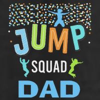 Dad Daddy Jump Squad Birthday Boy Trampoline Jumper Bday 7 Panel Mesh Trucker Snapback Hat