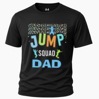 Dad Daddy Jump Squad Birthday Boy Trampoline Jumper Bday Cooling Performance Crew T-Shirt