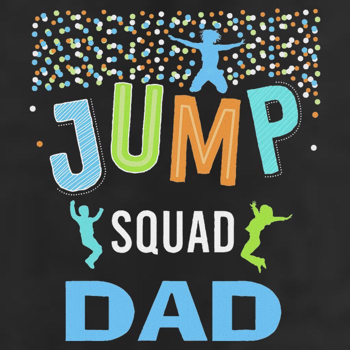Dad Daddy Jump Squad Birthday Boy Trampoline Jumper Bday Adult Drive Performance Visor