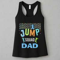 Dad Daddy Jump Squad Birthday Boy Trampoline Jumper Bday Womens Tank Top