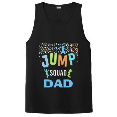 Dad Daddy Jump Squad Birthday Boy Trampoline Jumper Bday PosiCharge Competitor Tank