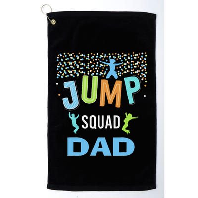 Dad Daddy Jump Squad Birthday Boy Trampoline Jumper Bday Golf Towel