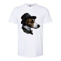 Detective Dog Jack Russell Terrier Softstyle® CVC T-Shirt