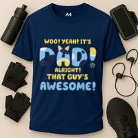 Dog Dad Joke ItS Dad Alright That Guys Awesome Fathers Day Cooling Performance Crew T-Shirt