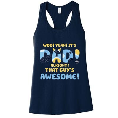 Dog Dad Joke ItS Dad Alright That Guys Awesome Fathers Day Womens Tank Top