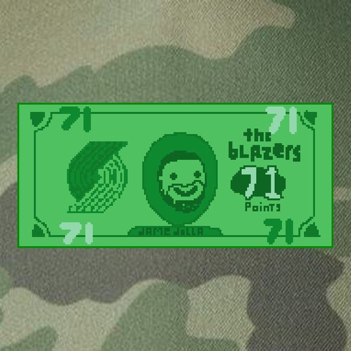Dame Dolla Jame Dolla The Blazers 71 Points Legacy Tie Dye Trucker Hat