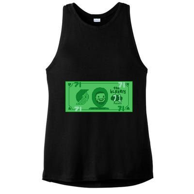 Dame Dolla Jame Dolla The Blazers 71 Points Ladies PosiCharge Tri-Blend Wicking Tank