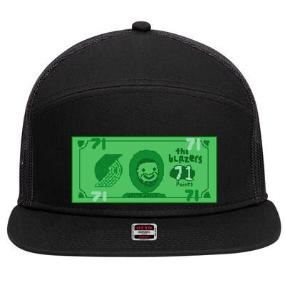 Dame Dolla Jame Dolla The Blazers 71 Points 7 Panel Mesh Trucker Snapback Hat