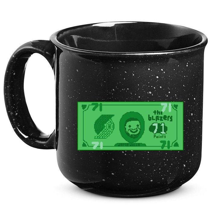 Dame Dolla Jame Dolla The Blazers 71 Points 15oz Campfire Ceramic Mug