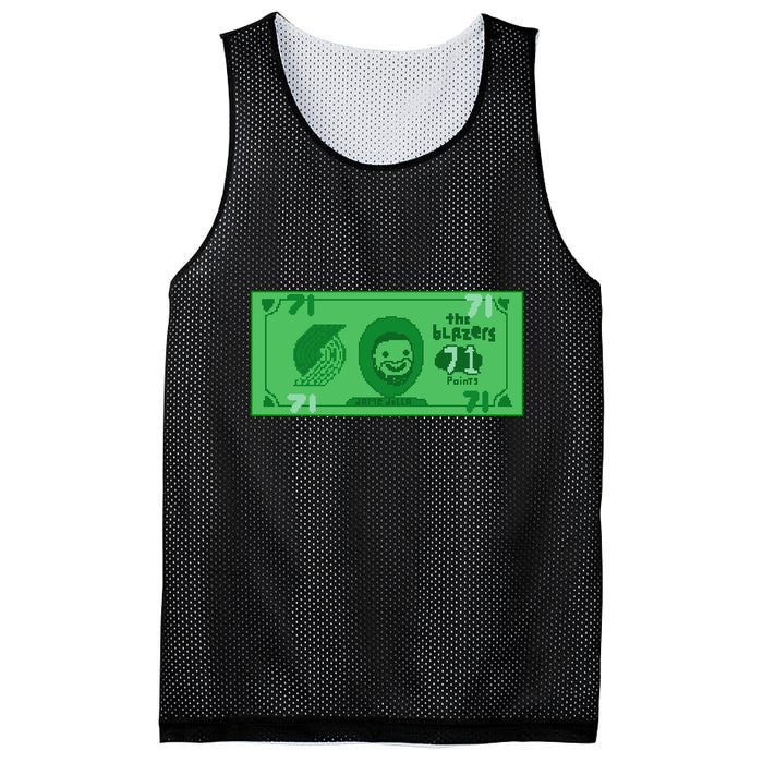 Dame Dolla Jame Dolla The Blazers 71 Points Mesh Reversible Basketball Jersey Tank