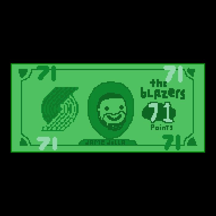 Dame Dolla Jame Dolla The Blazers 71 Points Magnet