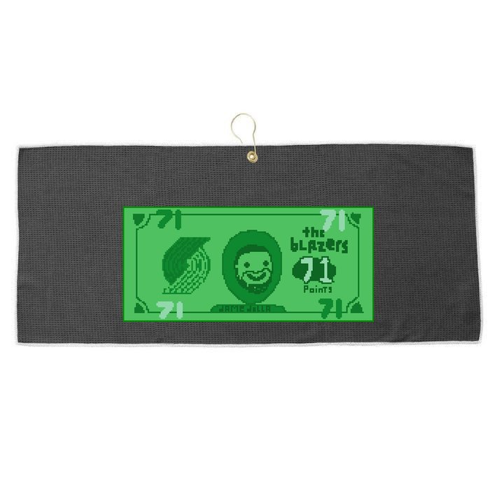Dame Dolla Jame Dolla The Blazers 71 Points Large Microfiber Waffle Golf Towel
