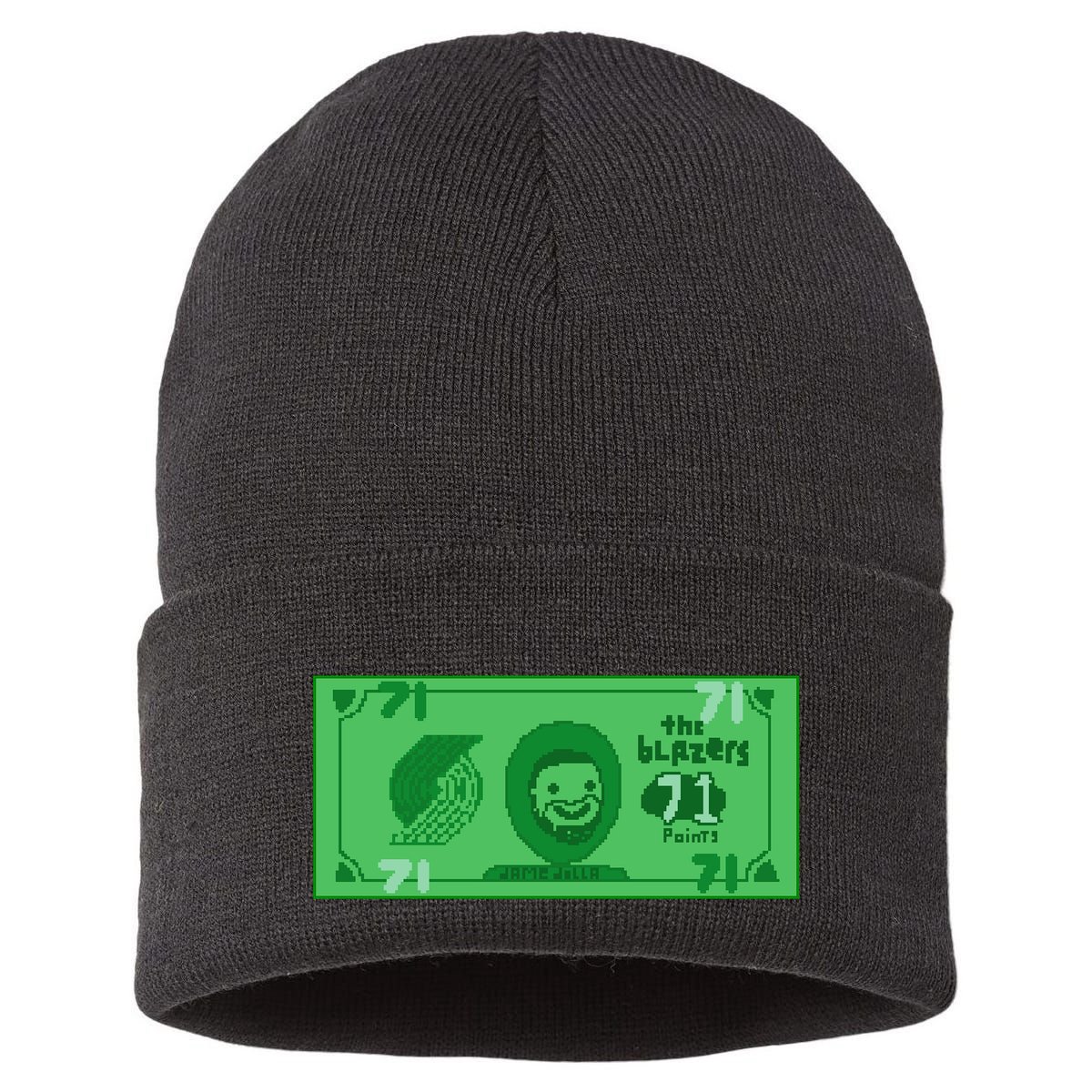 Dame Dolla Jame Dolla The Blazers 71 Points Sustainable Knit Beanie
