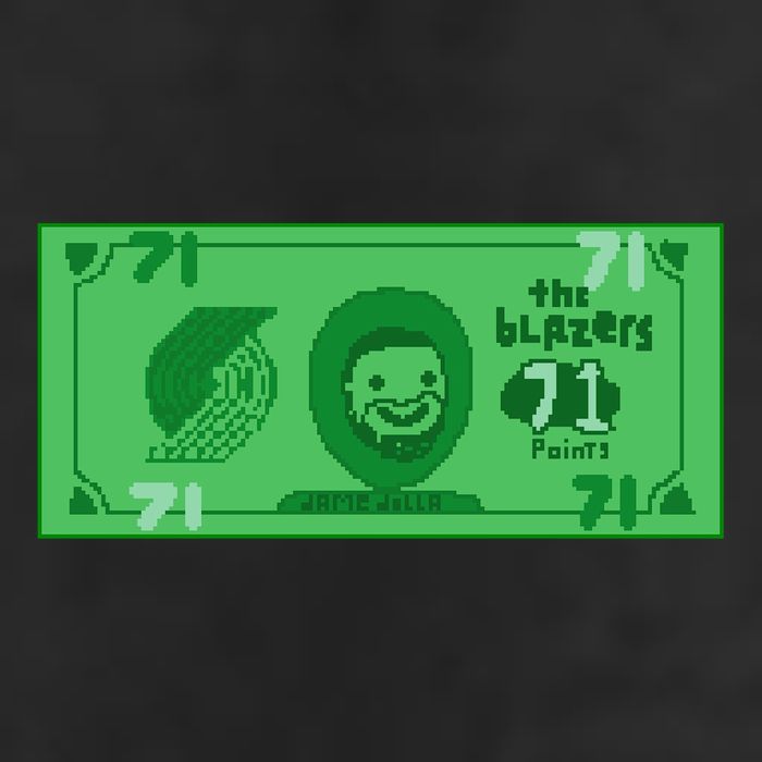 Dame Dolla Jame Dolla The Blazers 71 Points Golf Towel