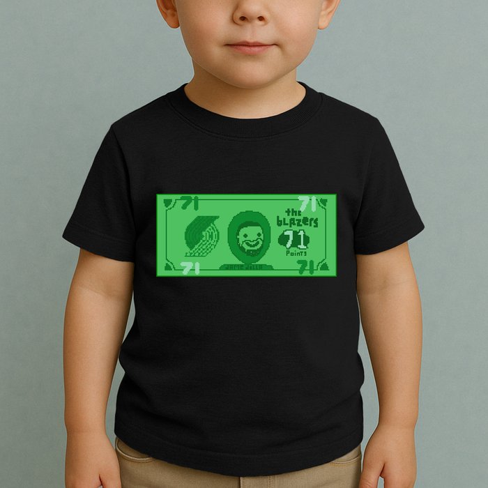 Dame Dolla Jame Dolla The Blazers 71 Points Toddler T-Shirt
